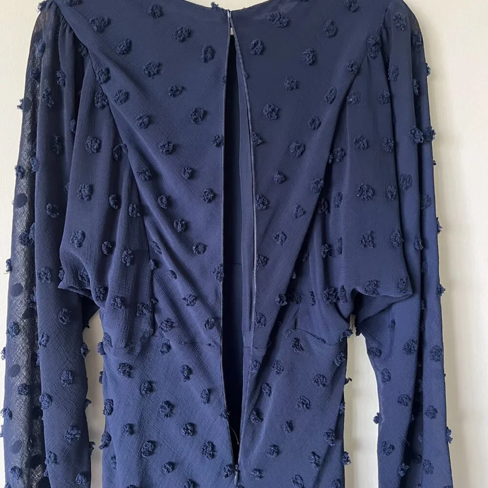 Anthropologie Eri + Ali Michaela Textured Dot Dress Size 8 - Picture 13 of 13